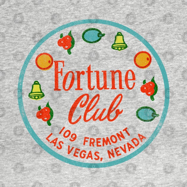 Retro Vintage the Fortune Club Casino Dowtown Las Vegas by StudioPM71
